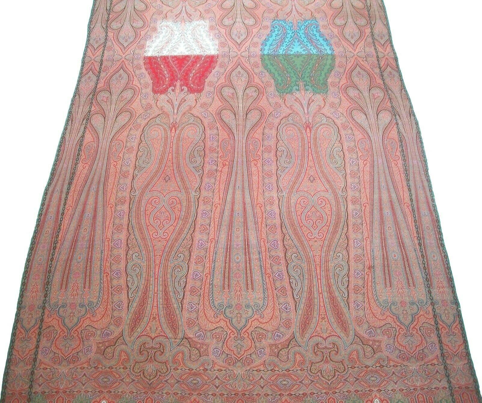 Scottish Antique Paisley Shawl, Fine Weave, Scotland. Circa 1850's For Sale