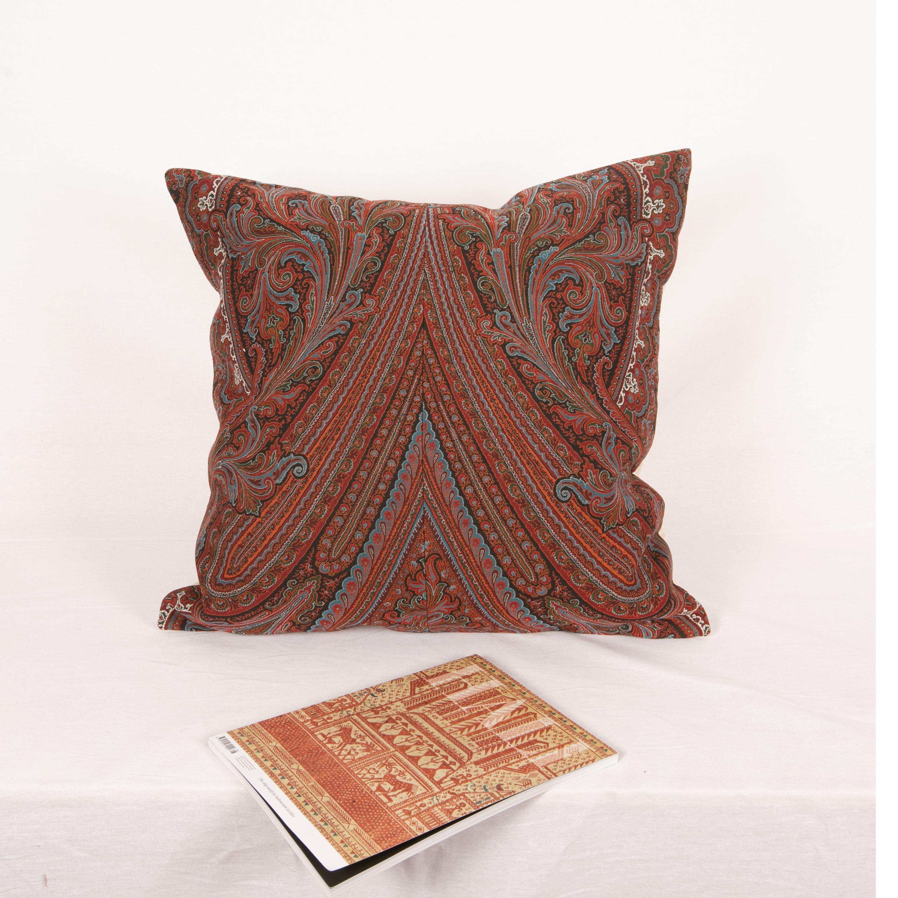 19th Century Antique Paisley Shawl Pillow, 19th C.