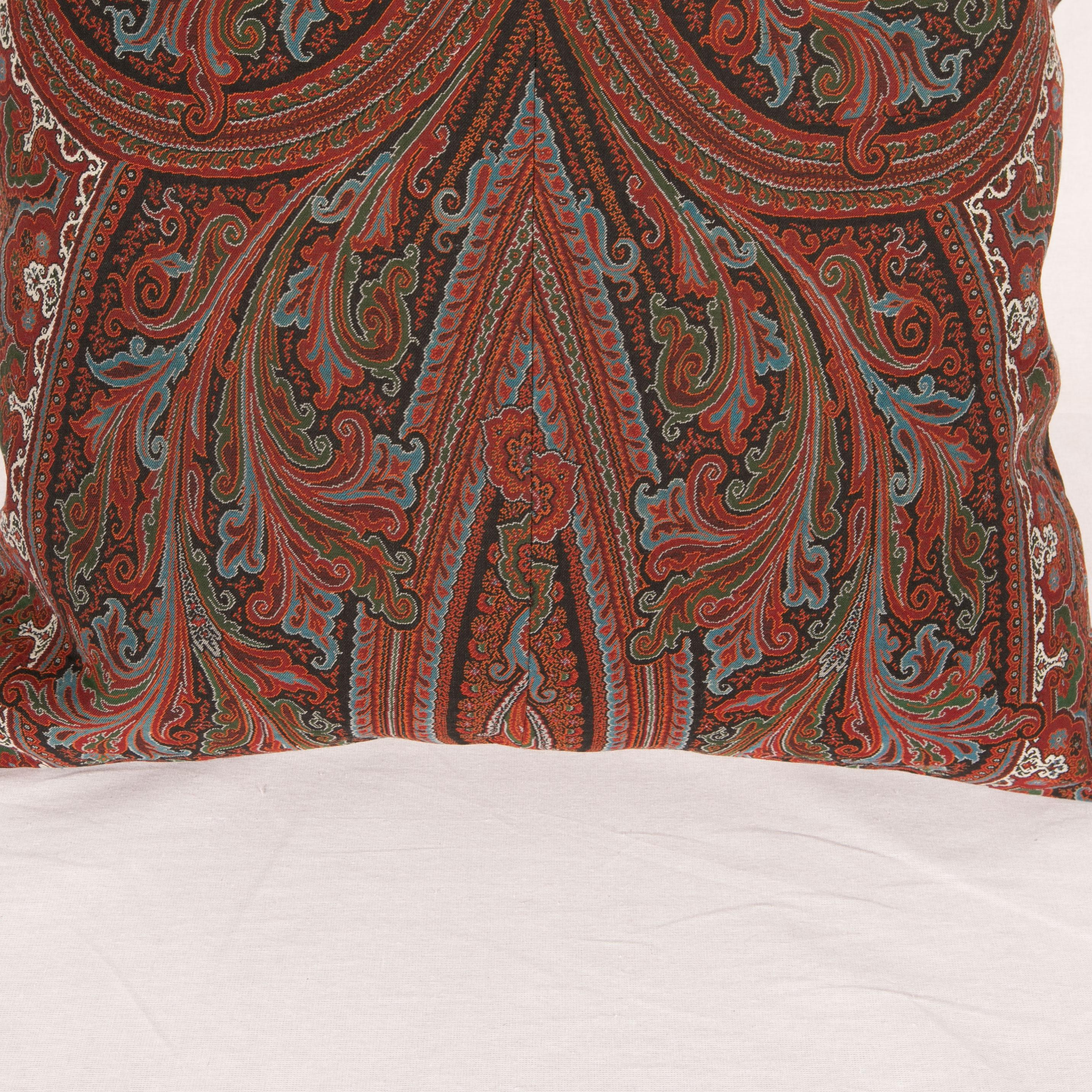 19th Century Antique Paisley Shawl Pillow, 19th C.