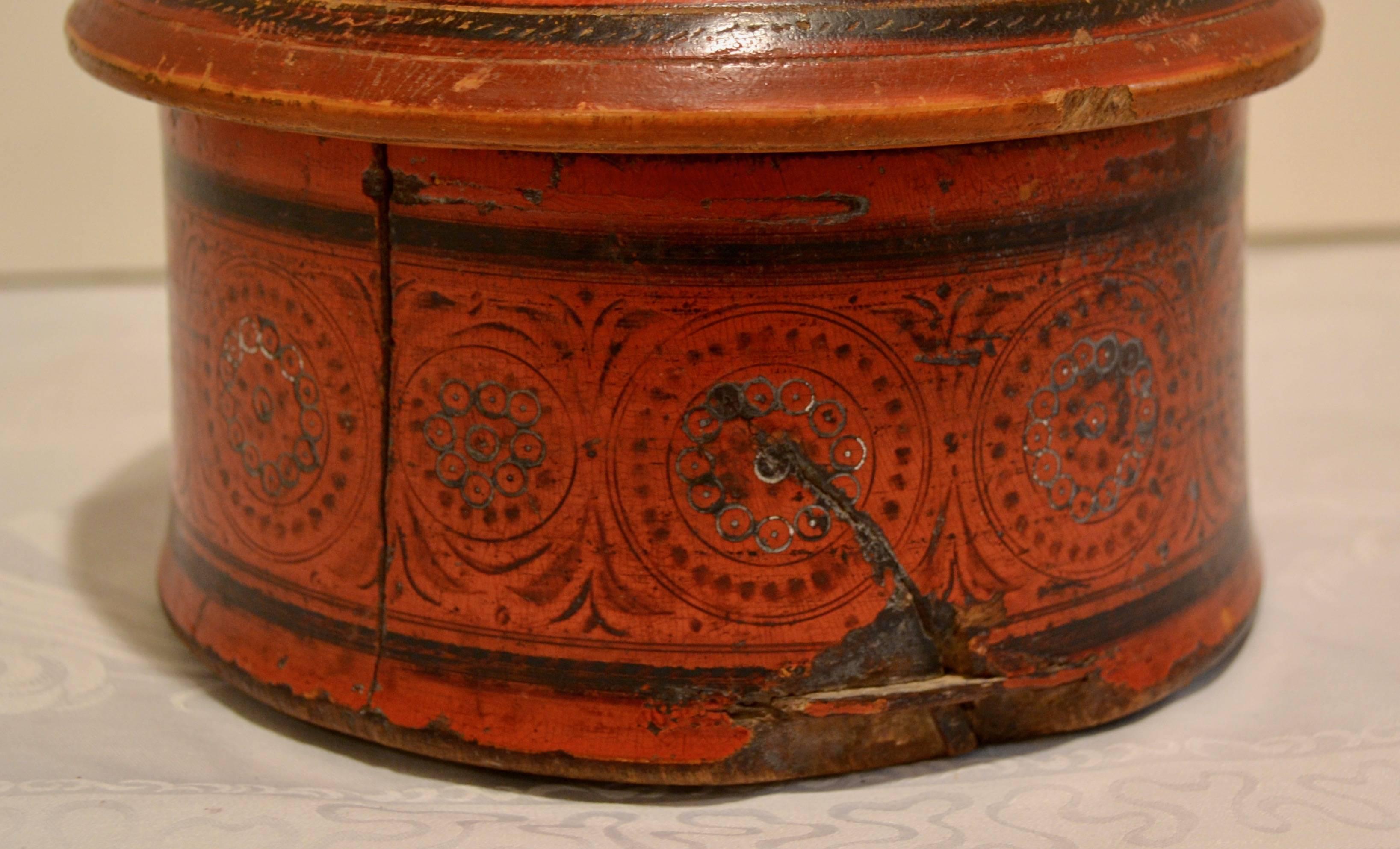 Hardwood Antique Pakistani Tribal Spice Box