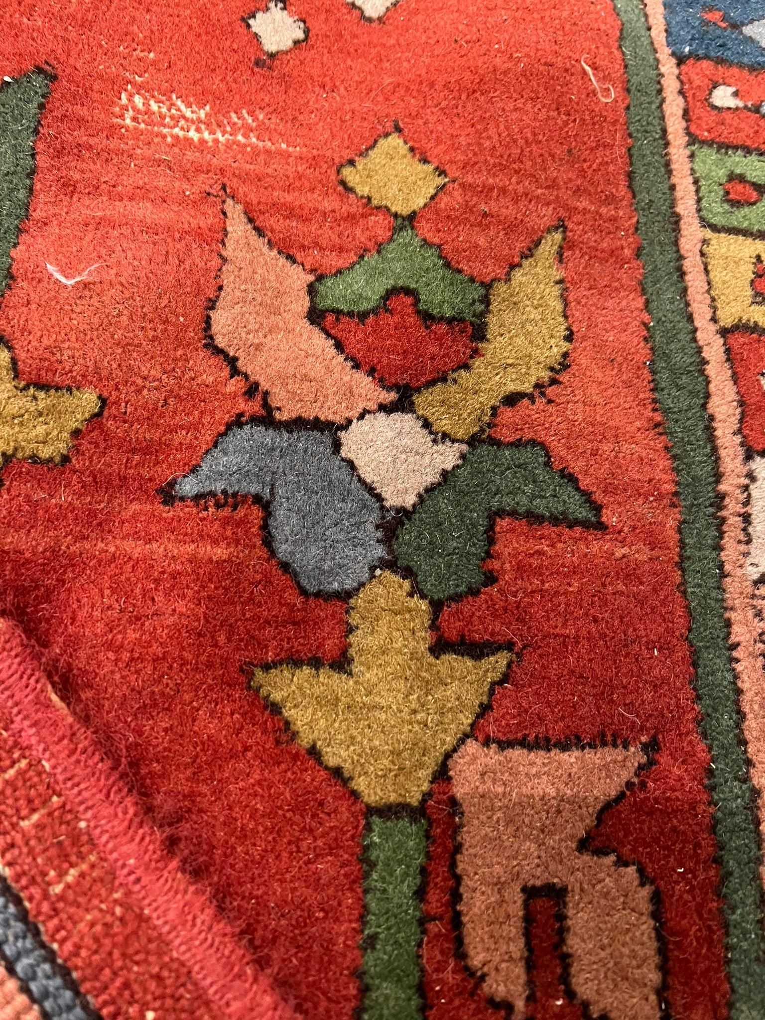 Antique Palace Carpet Tefset with Heriz Pattern Oversize For Sale 4