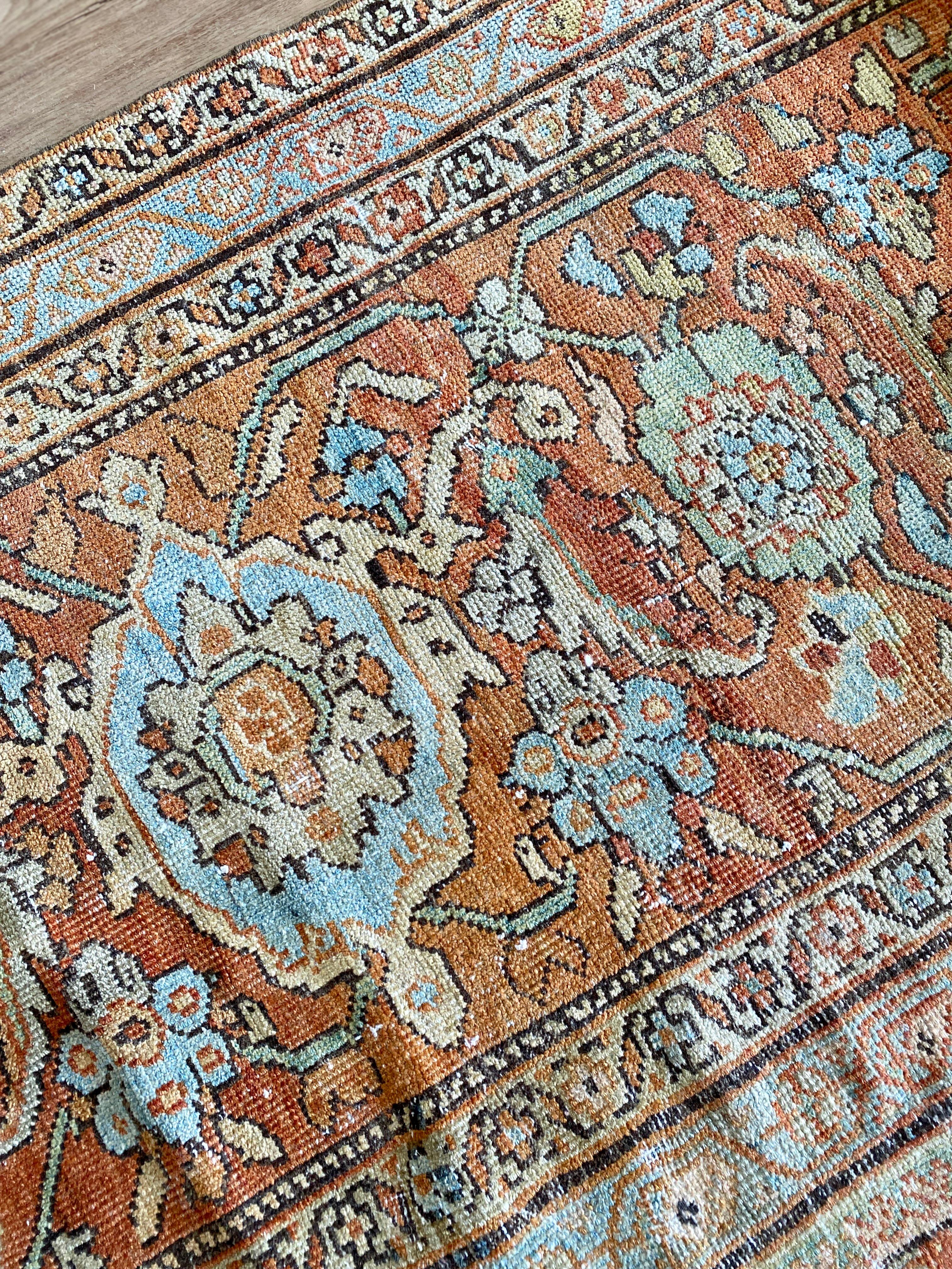 Other Antique Palace Size Persian Mahal Rug For Sale