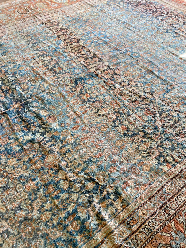 Antique Palace Size Persian Mahal Rug For Sale at 1stDibs