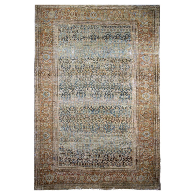 Antique Palace Size Persian Mahal Rug For Sale at 1stDibs