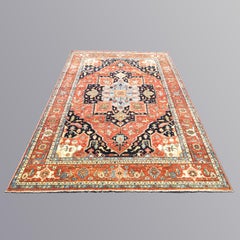 Antique Palace Sized Serapi Heriz Oriental Wool Carpet 20thC
