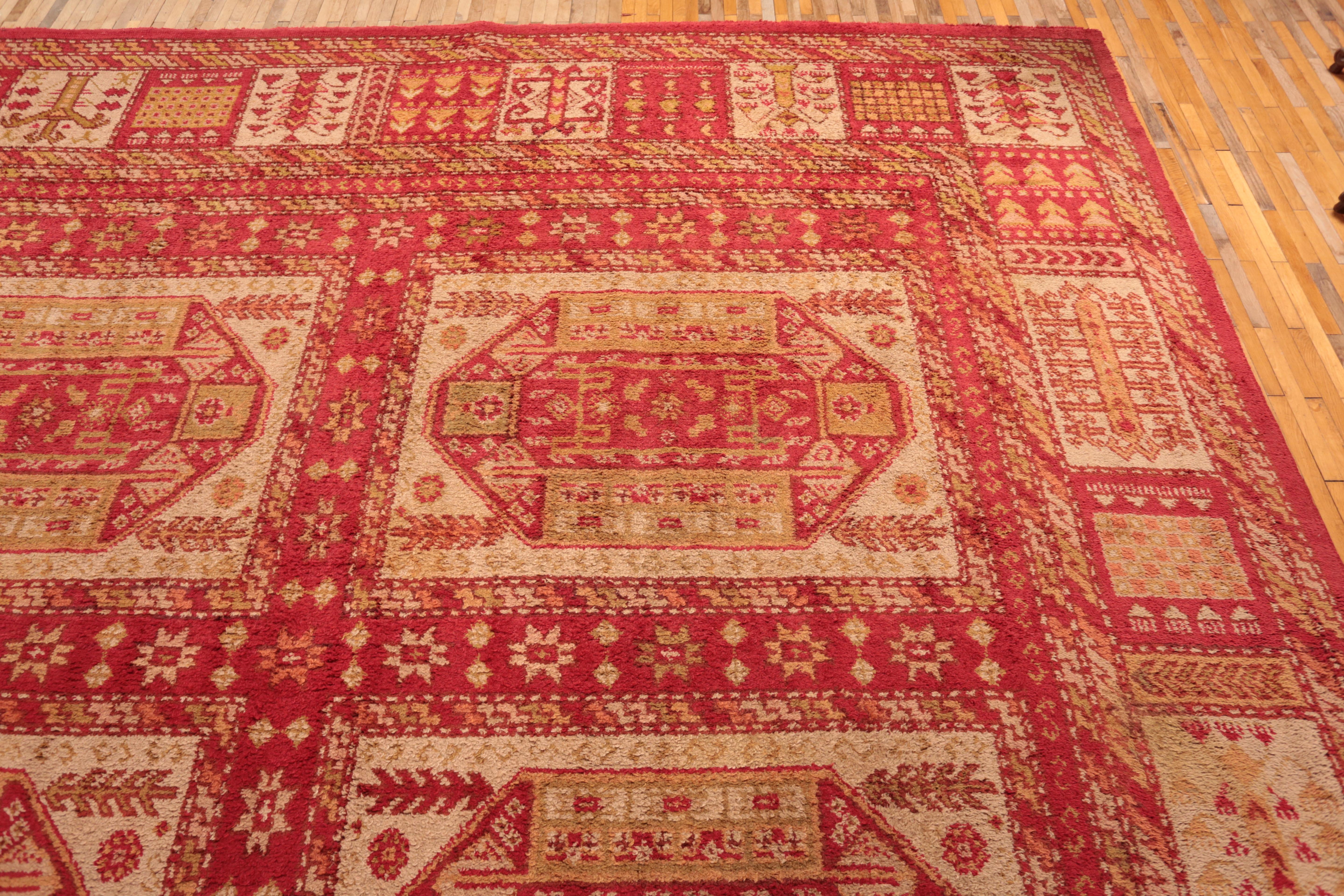 Antique Palace Turkish Ushak Carpet 555 X 375 cm In Good Condition For Sale In STRAČOV, CZ