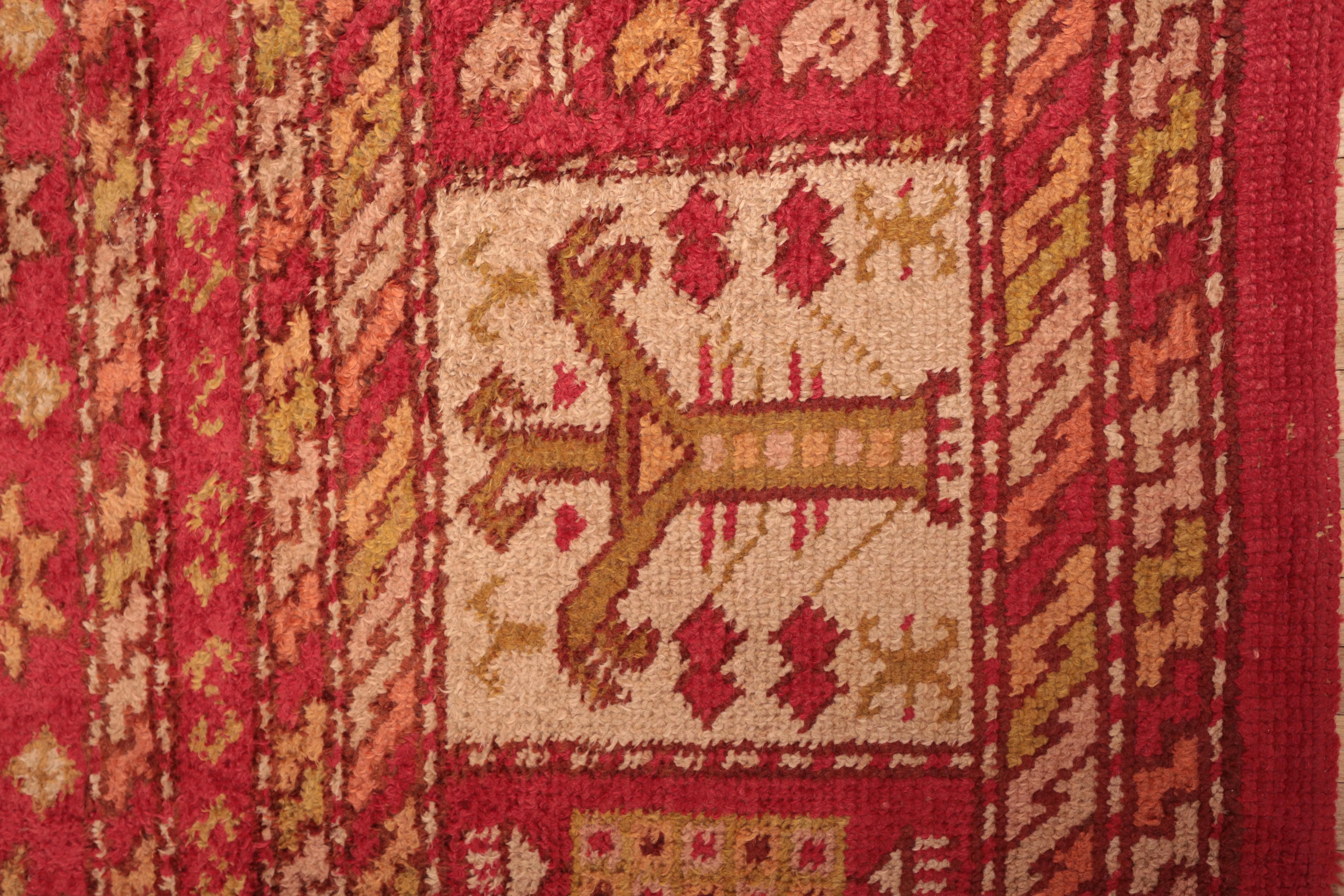 Early 20th Century Antique Palace Turkish Ushak Carpet 555 X 375 cm For Sale