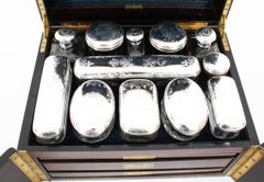 Antique Palais Royal French Casket Necessaire Vanity Chest 19th Century