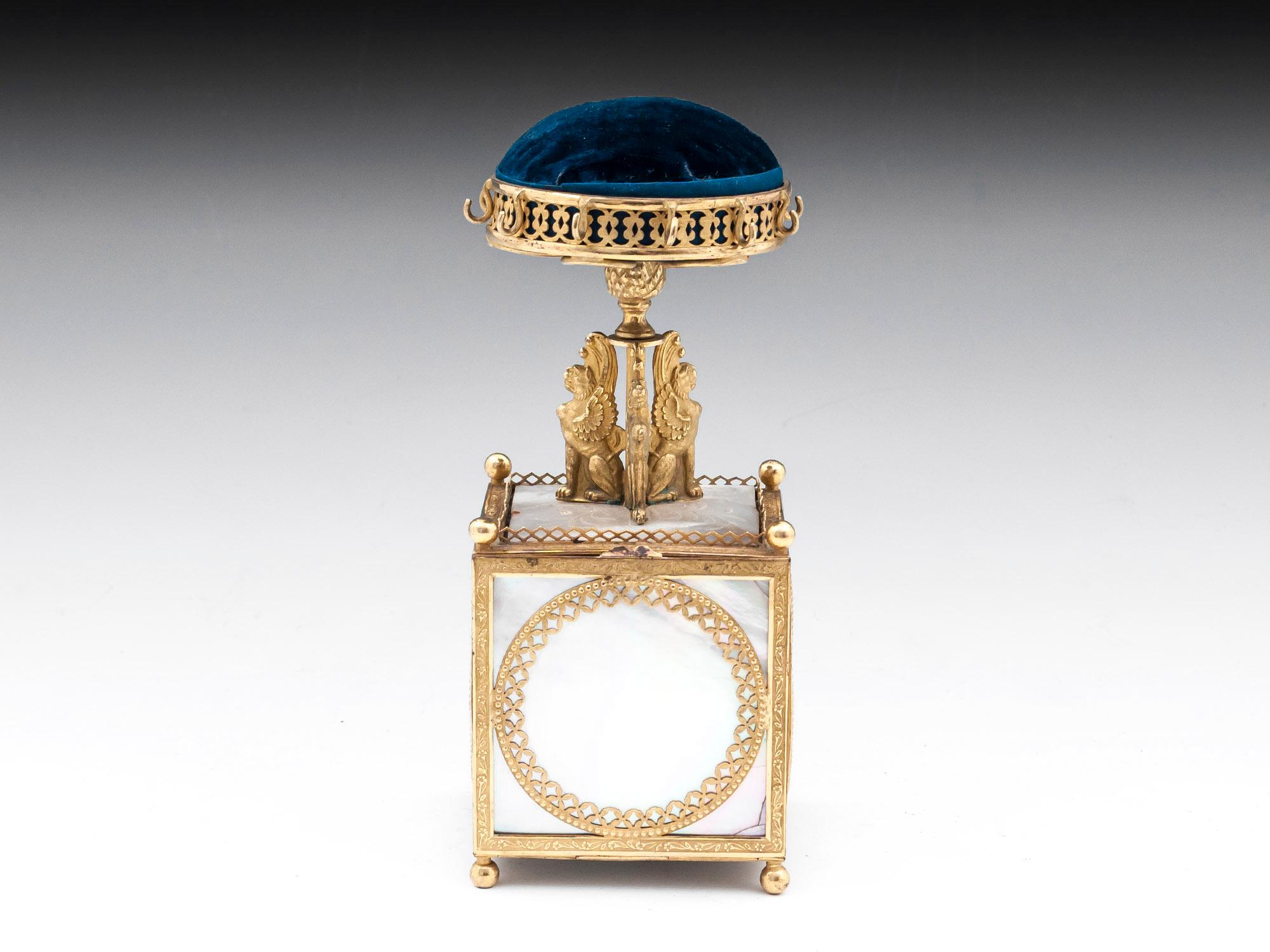 George IV Antique Palais Royal Jewelry Holder For Sale