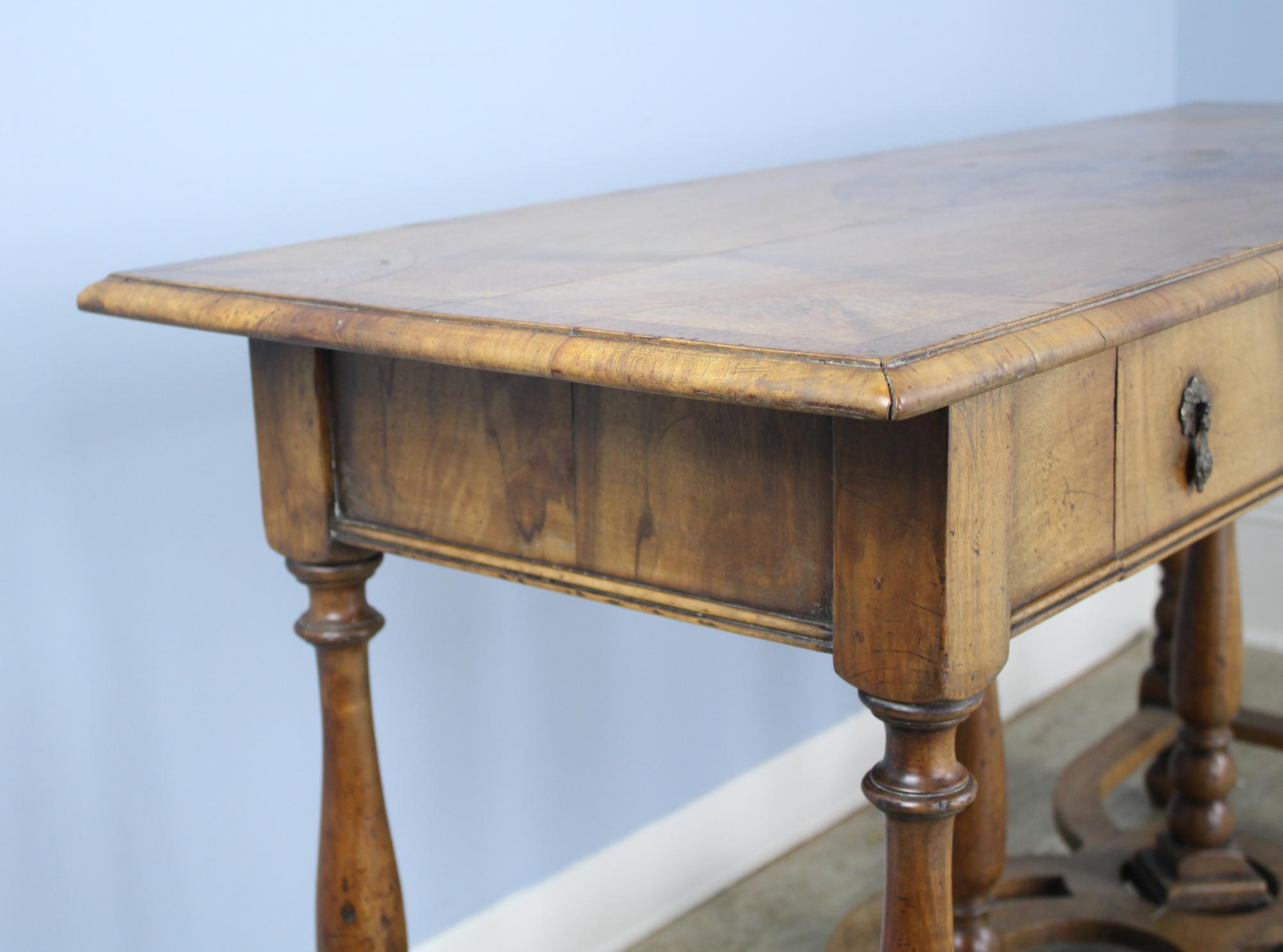 Early 19th Century Antique Pale Walnut Console