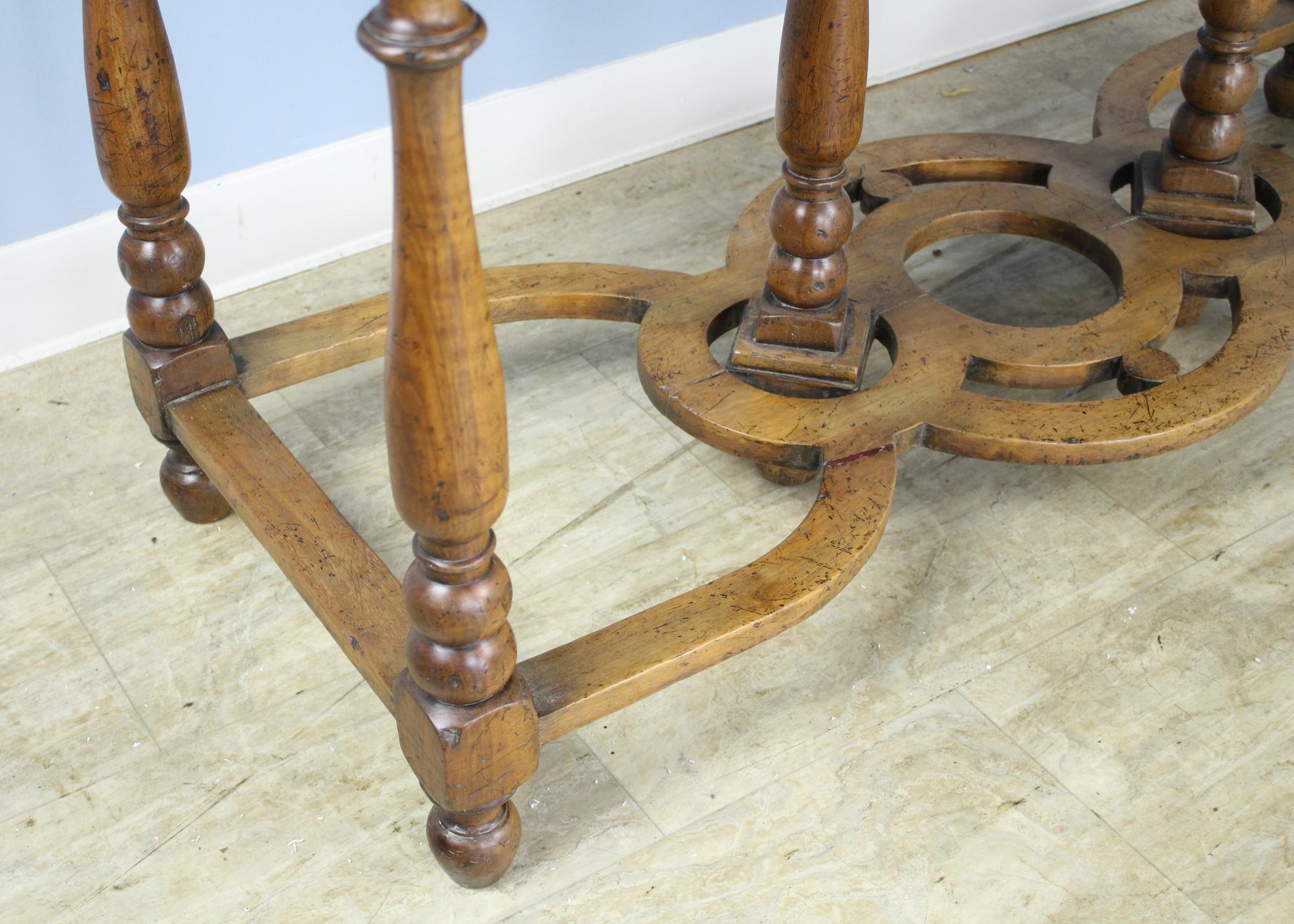 Antique Pale Walnut Console 1