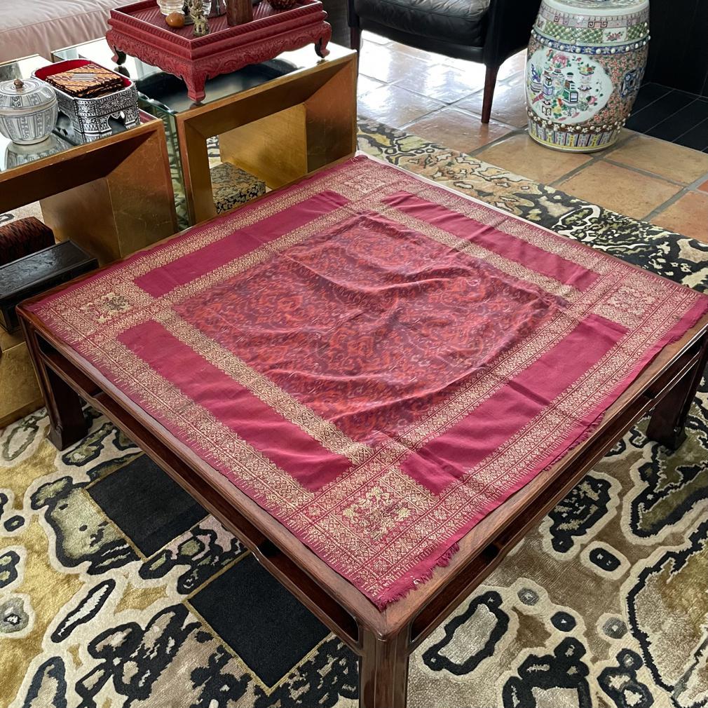 Antico Songket da uomo di Palembang e abito da cerimonia Ikat (iket kepala). in vendita 5