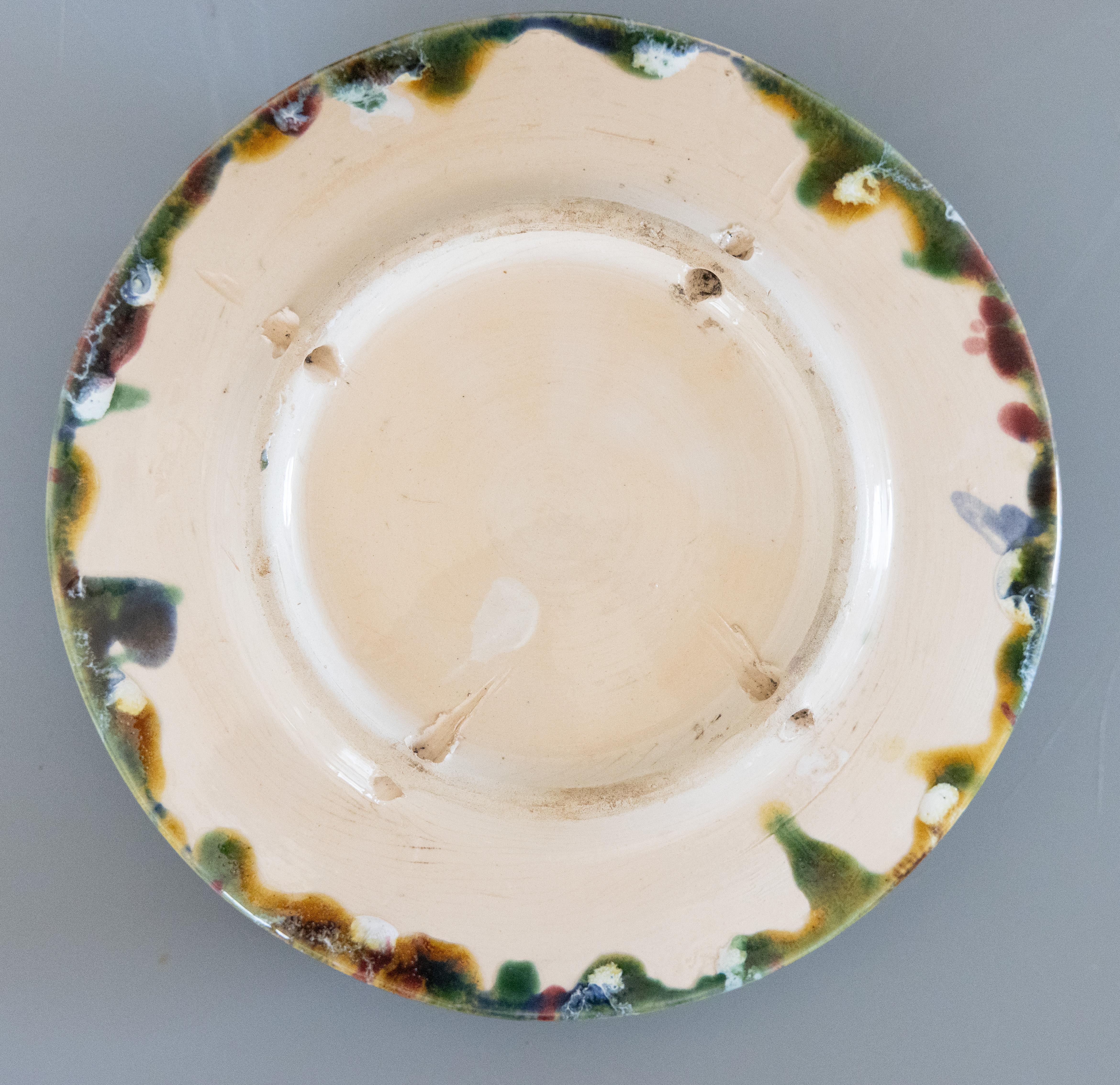 Céramique Assiette à homard antique en majolique de Palissy en vente