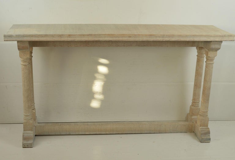 picture Limed Oak Console Table antique palladian style limed oak console or sofa table