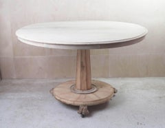 Antique Palladian Style Round Bleached Centre Table, English, C.1835