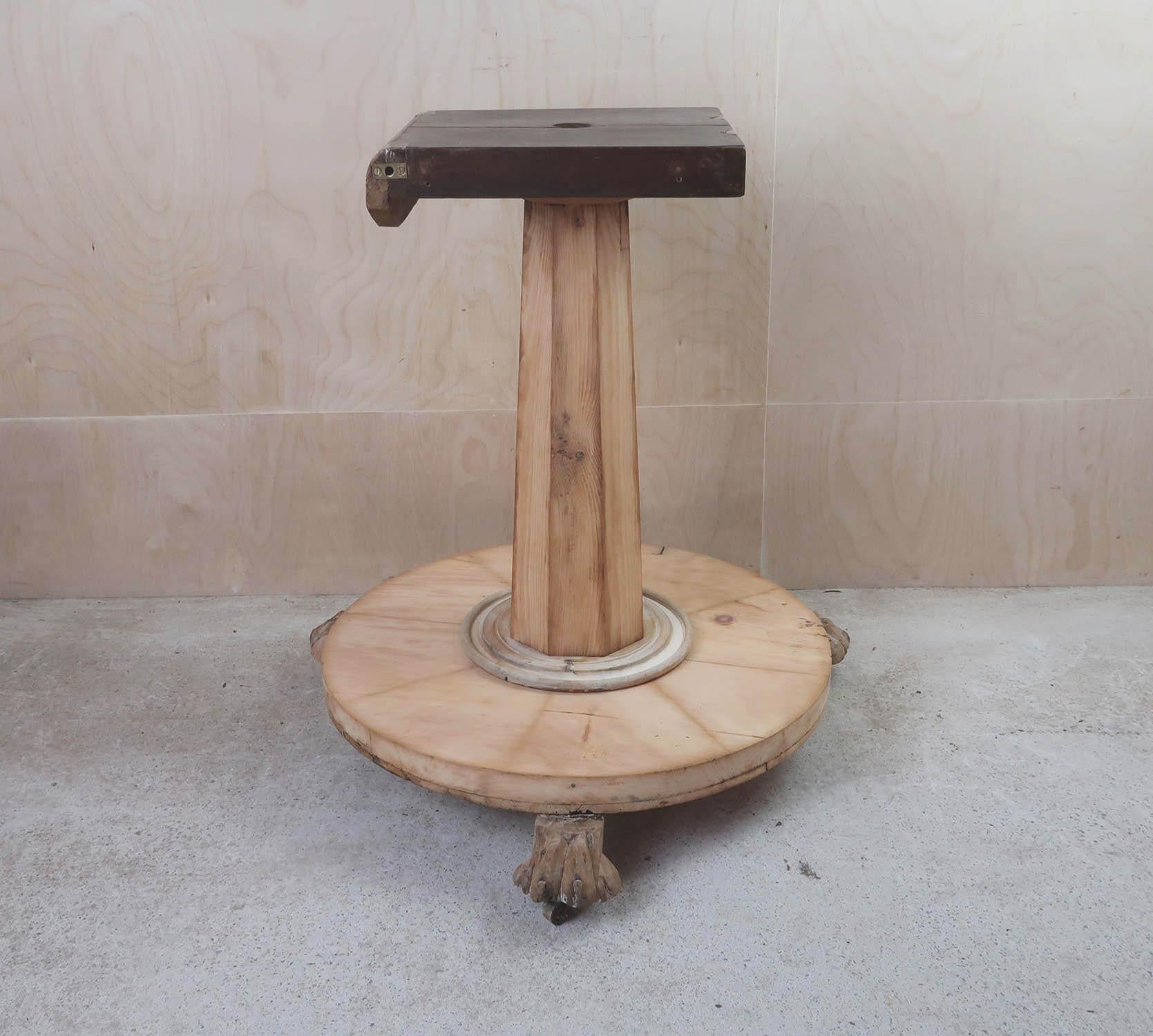 Mid-19th Century Antique Palladian Style Round Bleached Centre Table, English, C.1835