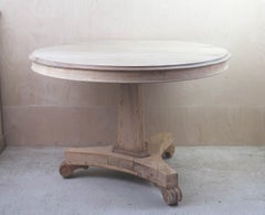 Antique Palladian Style Round Bleached Side Table, English, C.1835