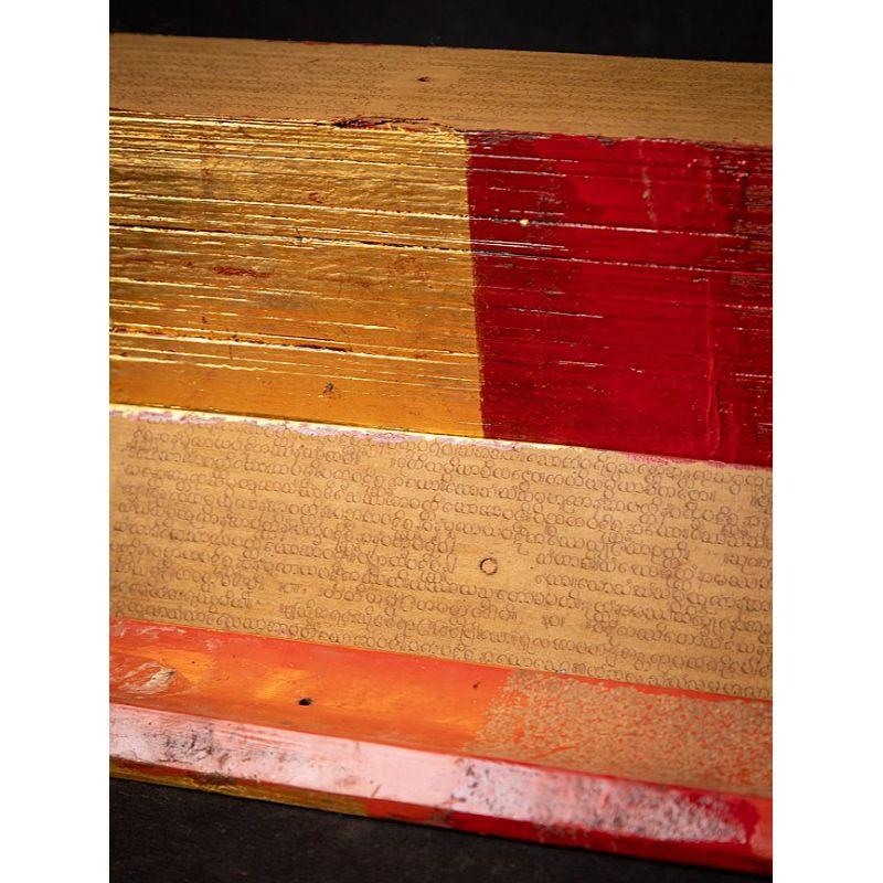 Antique Palm Leave Manuscript Book from, Burma For Sale 7