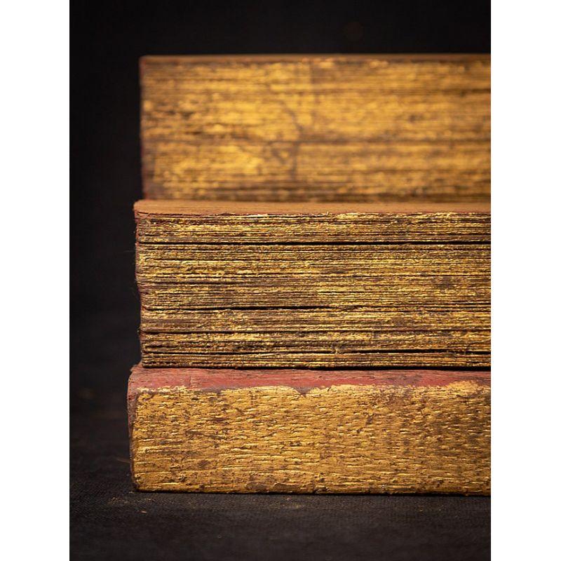 Antique Palm Leave Manuscript Book from Burma 9