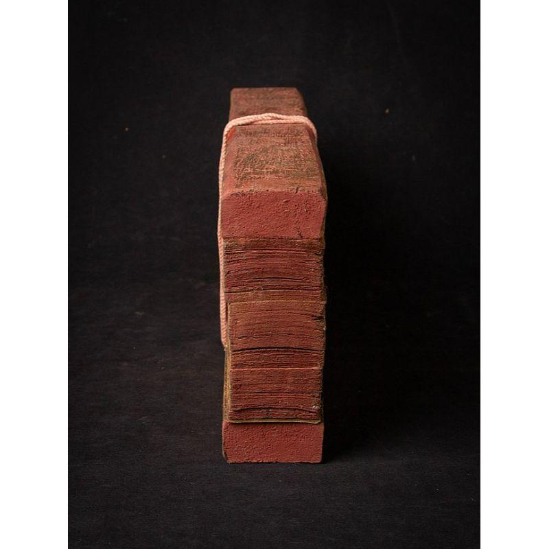 Burmese Antique Palm Leave Manuscript Book from Burma