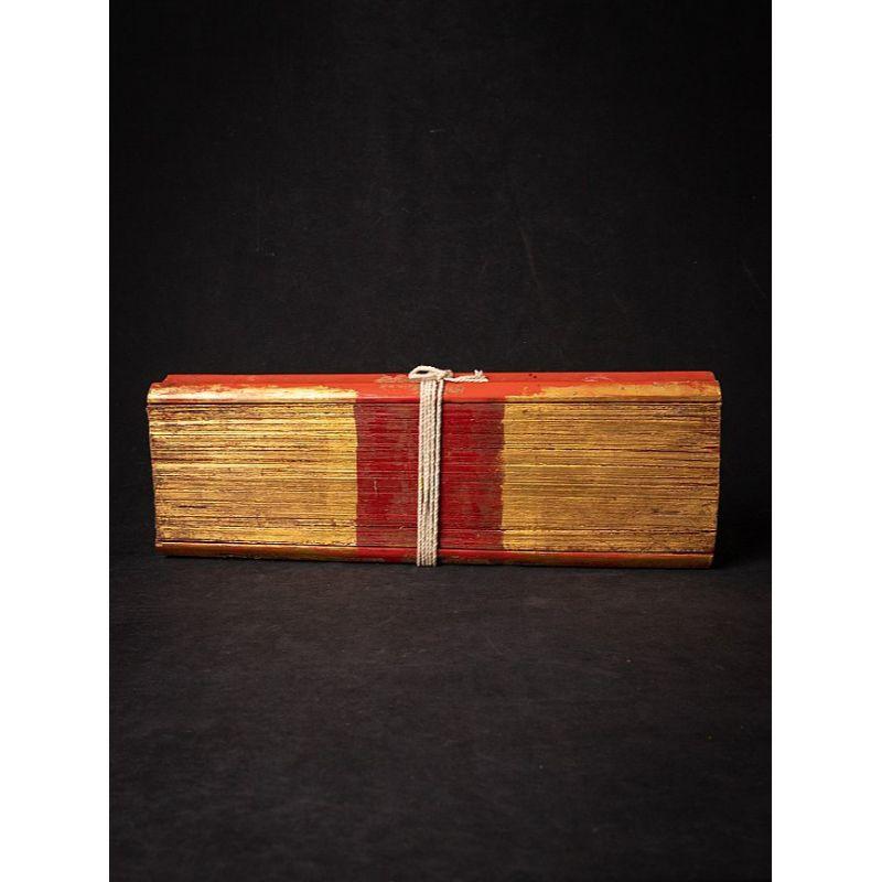 Antique Palm Leave Manuscript Book from, Burma In Good Condition For Sale In DEVENTER, NL