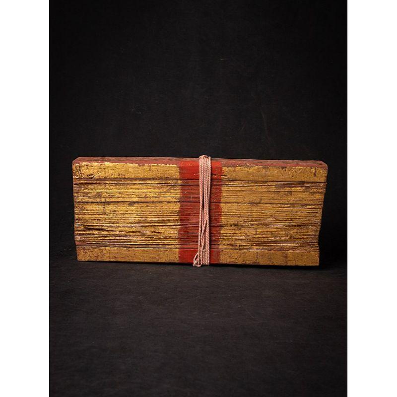 Antique Palm Leave Manuscript Book from Burma In Good Condition In DEVENTER, NL