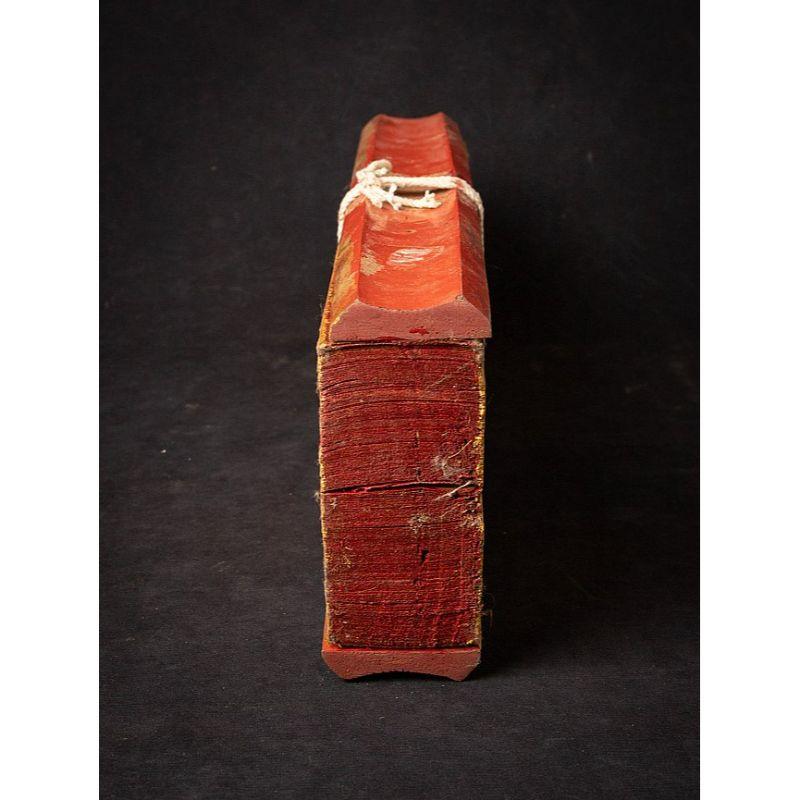 19th Century Antique Palm Leave Manuscript Book from, Burma For Sale