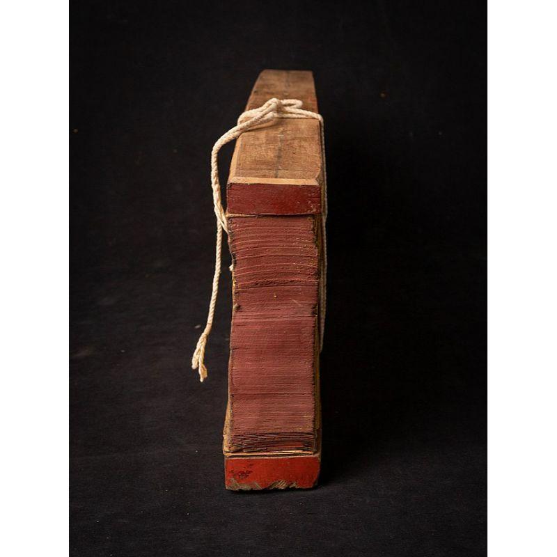 19th Century Antique Palm Leave Manuscript Book from Burma