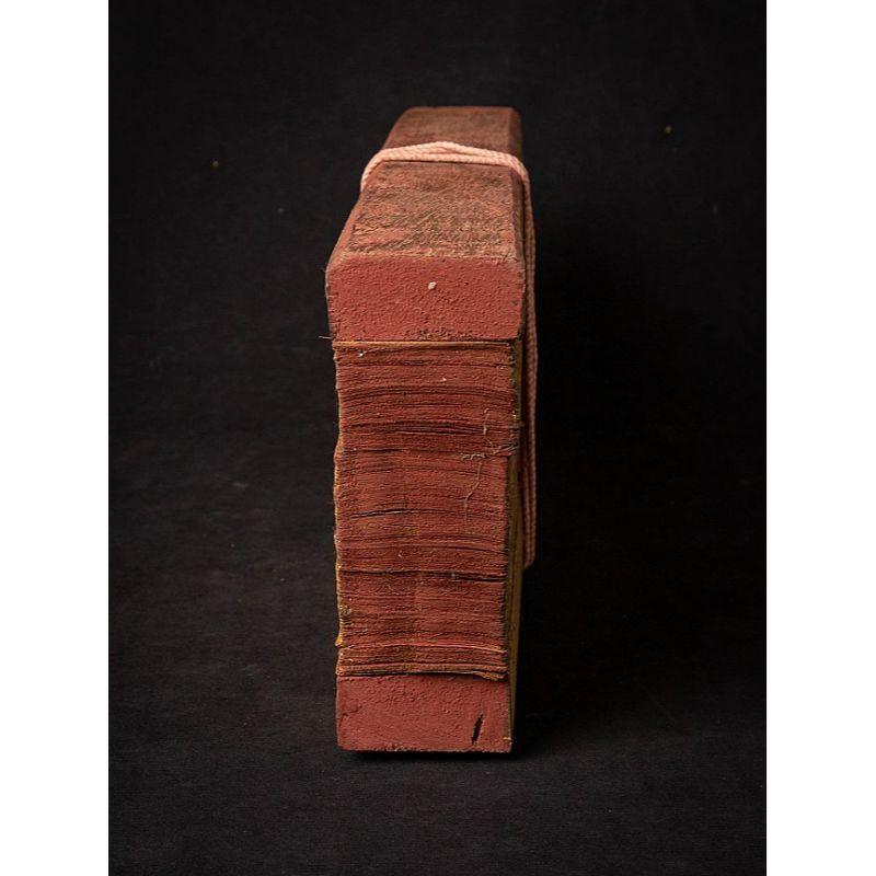 19th Century Antique Palm Leave Manuscript Book from Burma