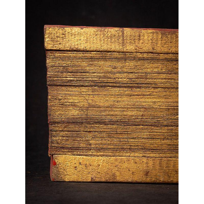 Antique Palm Leave Manuscript Book from Burma 1