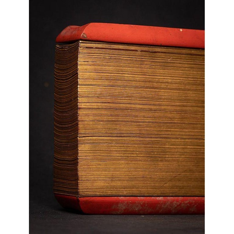 Antique Palm Leave Manuscript Book from Burma For Sale at 1stDibs