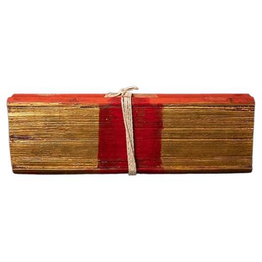 Antique livre de manuscrits en feuilles de palmier de Birmanie en vente