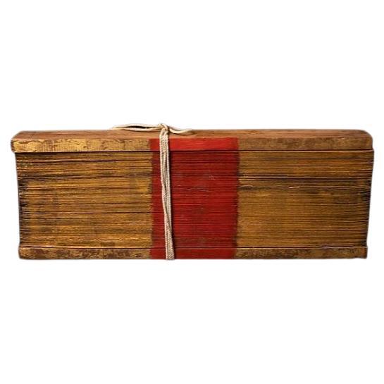 Antique Palm Leave Manuscript Book from Burma