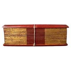 Antikes Manuscript-Buch mit Palmenblattmuster aus Birma