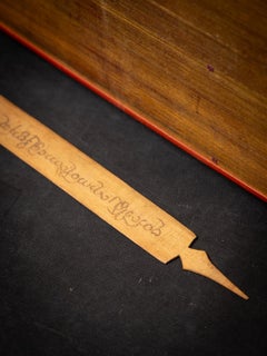 Antique Palm Leave Manuscript book  - Parabaik book from Burma