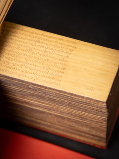 Antique Palm Leave Manuscript book - Parabaik book from Burma