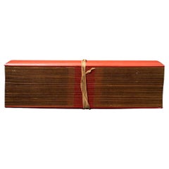 Antikes Palmblatt Manuskript Buch - Parabaik Buch aus Burma