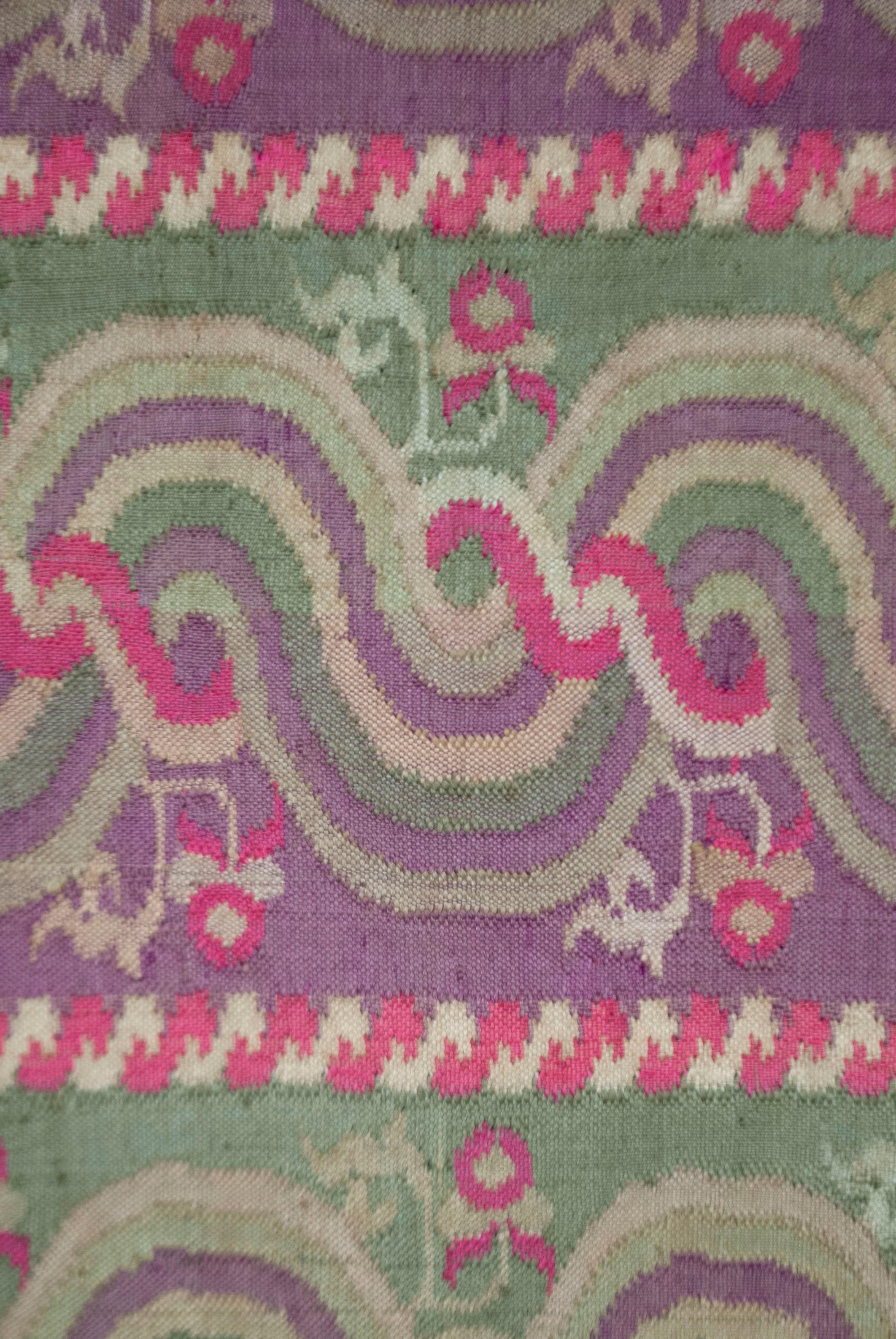 Hand-Woven Antique Panel from Young Girl’s Skirt, Myanmar (Burma) For Sale