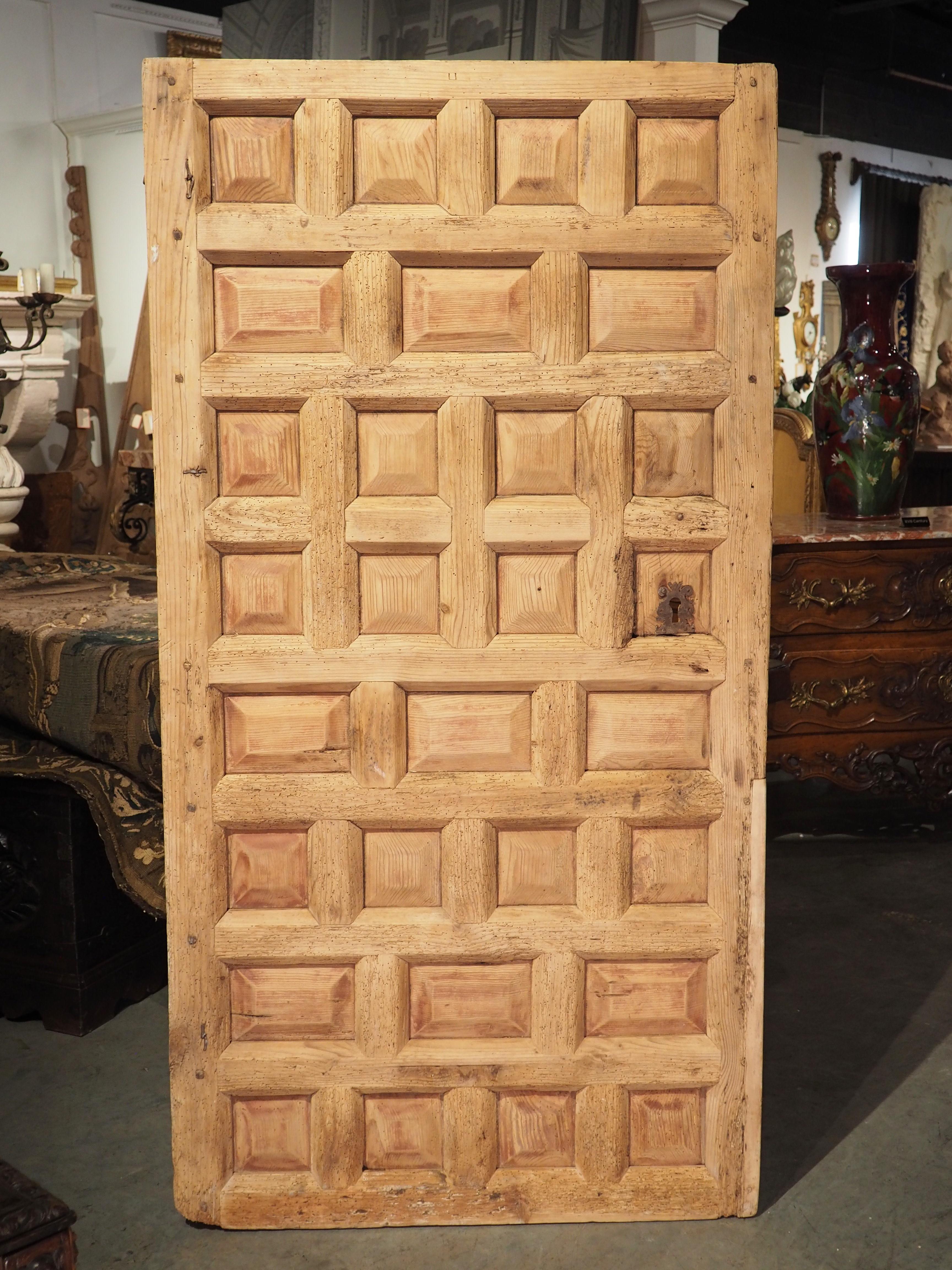 Antique Paneled Farm Door from Spain, 19th Century 10