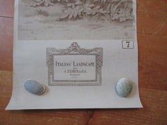 Carta da parati panoramica antica in legno di Jean Zuber, Paysage Italiano 6-9