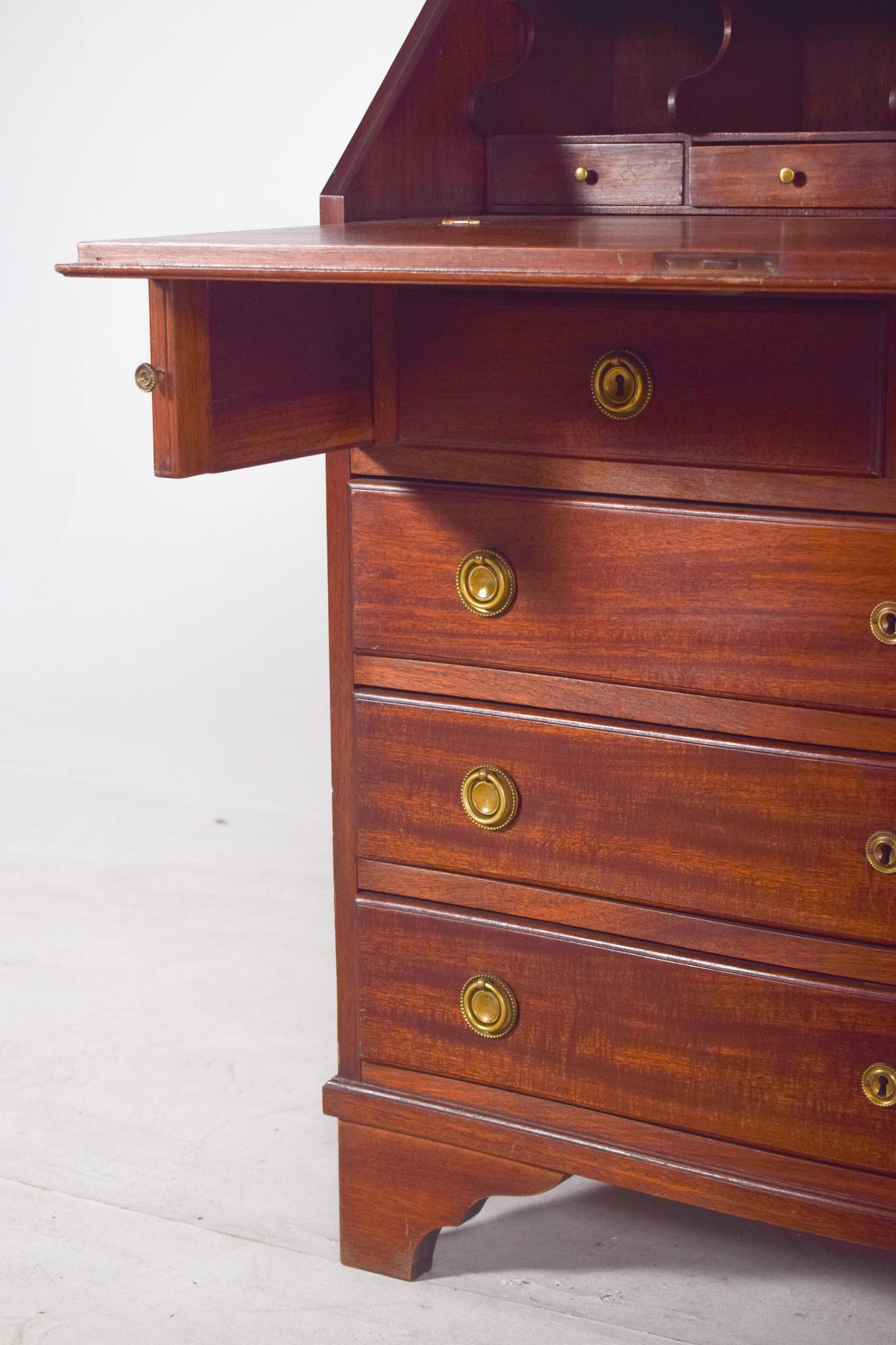 Commode en papier ancienne en acajou en vente 5