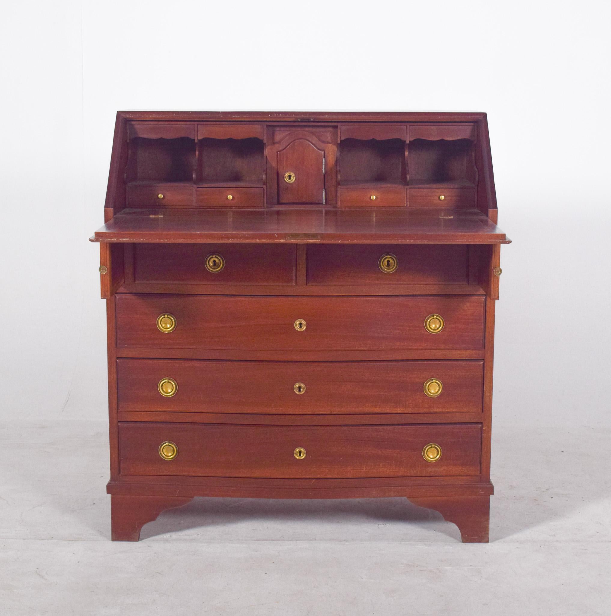 Commode en papier ancienne en acajou en vente 1