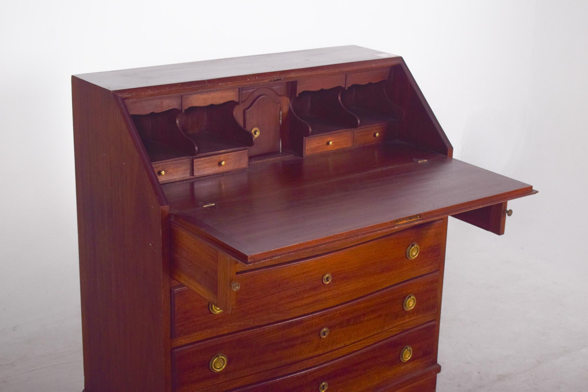 Commode en papier ancienne en acajou en vente 2