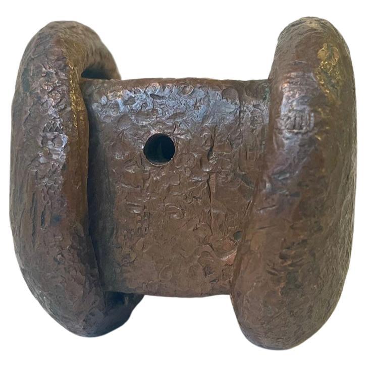 Antique Paperweight Blacksmith's Hammer Head in Copper For Sale
