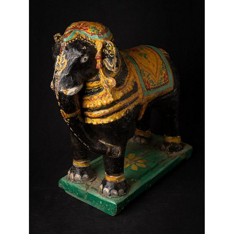 Antique Papier Mâché Elephant from India from India For Sale 7