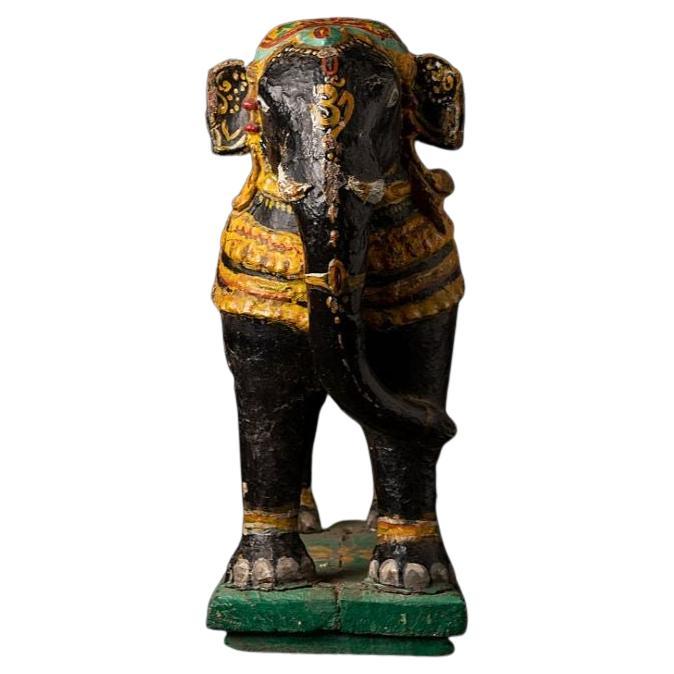 Antiker Pappmaché-Elefant aus Indien aus Indien