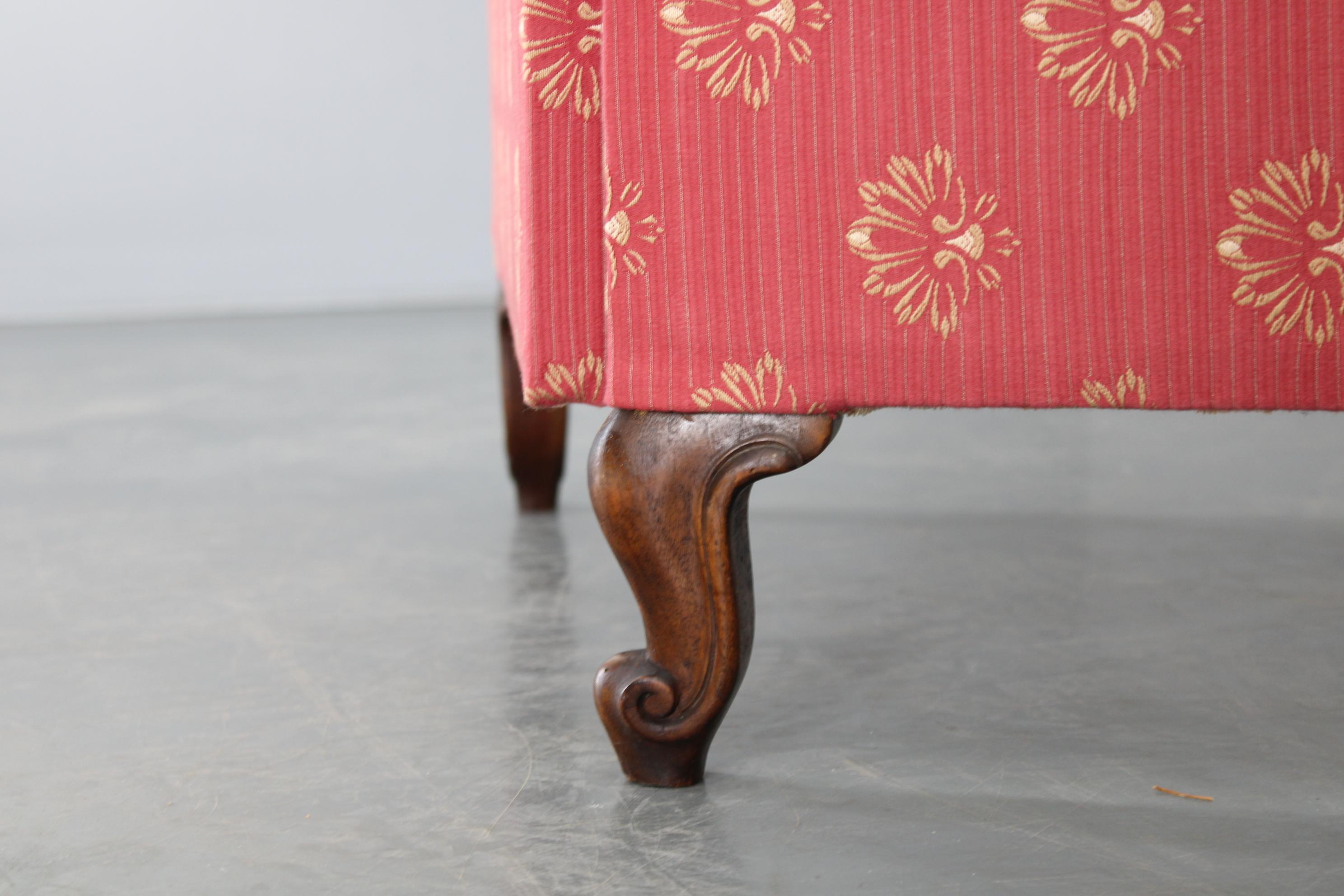 Antique Paravan with Fabric, Czechoslovakia For Sale 3