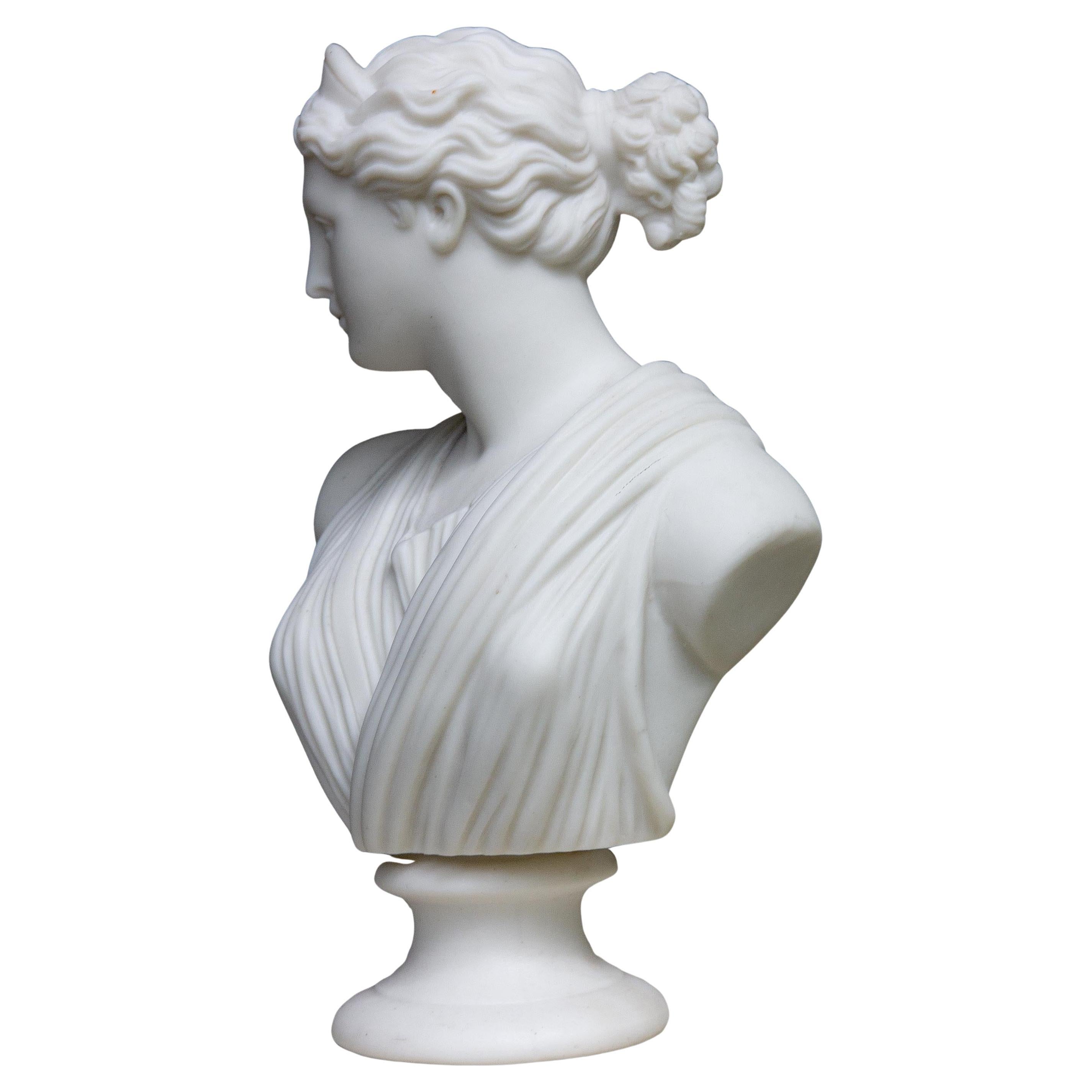 Parian bust of Diana. After the antique Greek Roman original. 19th Century.
























grand tour