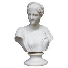 Antike Parianische Diana-Büste des 19. Jahrhunderts