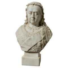 Antique Parian Bust of Queen Victoria by Robson & Leadbetter